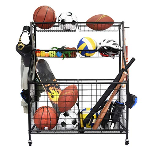 Garage Sports Equipment Organizer