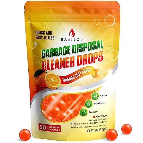 Garbage Disposal Cleaner Drops - Orange Zest Scent