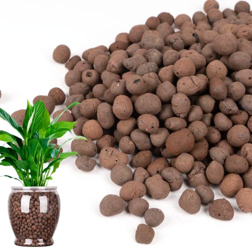 GASPRO 2.5lb LECA Clay Pebbles for Plants - Natural and Reusable