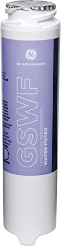 GE GSWF Refrigerator Water Filter | Certified to Reduce Lead, Sulfur, and 50+ Other Impurities | Replace Every 6 Months for Best Results | Pack of 1