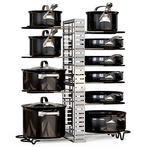 GeekDigg Pots and Pans Organizer Rack for Cabinet
