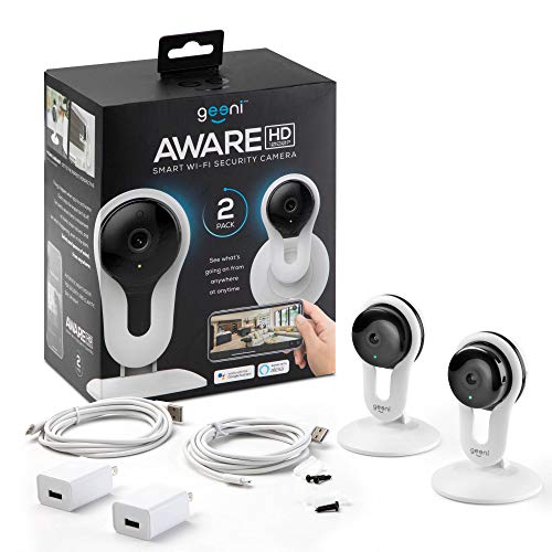 Geeni Aware 1080p Indoor Smart Home Security Camera with 2-Way Talk