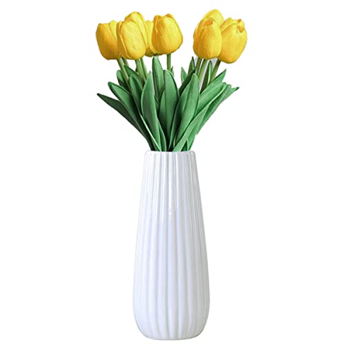 GeLive White Ceramic Flower Vase