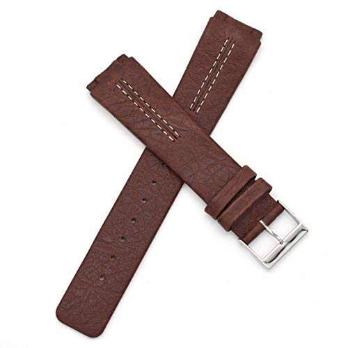Genuine Leather Watch Strap for Skagen - 433LGL1, 433LSL1, 433LSLC (Brown-1)