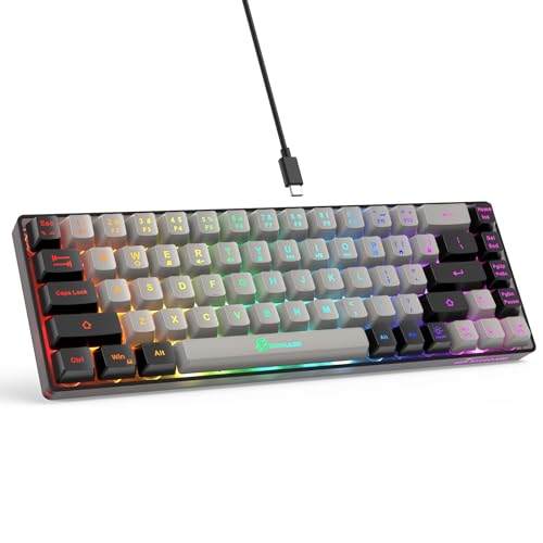 GEODMAER 65% Wired Backlit Gaming Keyboard