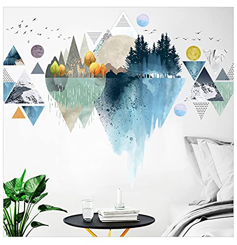 Geometric Wall Stickers Murals Decor Arch Forest Wall Art Decal