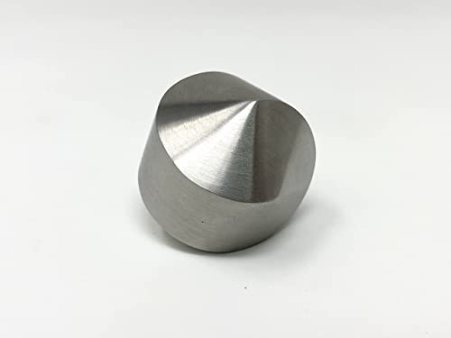 Geophics The Original Oloid - Desk Toy Sculpture Geometrically & Mathematically Perfect Piece of Art Stainless Steel Gift for Kids & Adults (Brushed Hexasphericon)