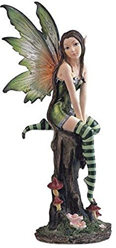 George S. Chen Imports SS-G-91253 Fairy Collection Pixie with Clear Wings Fantasy Figurine Decoration