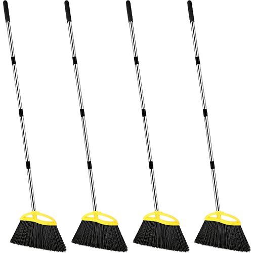 Gerrii 4 Sets Heavy Duty Broom Bulk