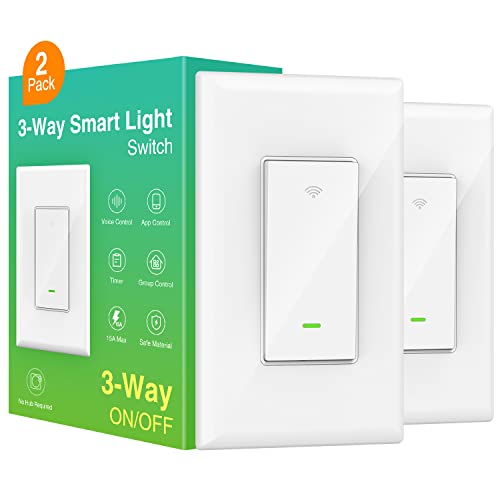 GHome Smart Switch, 3 Way Light Wi-Fi Switch