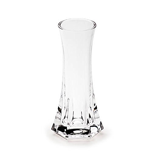 Giftale 6" Height Clear Plastic Bud Vase Glass Like,Crystal Acrylic Vase for One Rose Break-Resistant #2021