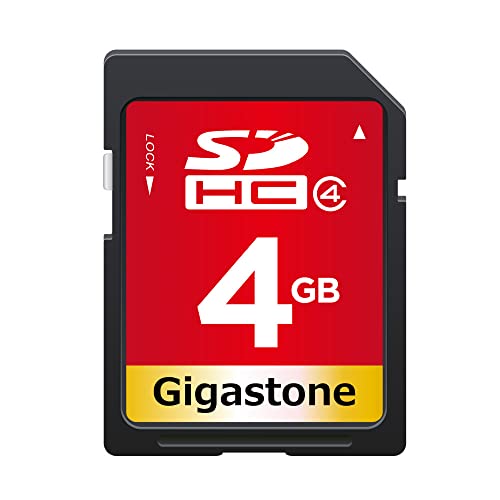 Gigastone 4GB SD Card SDHC Class 4 Memory Card for Photo Video Music Voice File DSLR Camera DSC Camcorder Recorder Playback PC Mac POS, with 1 Mini case