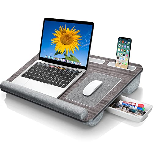 Gimars Laptop Lap Desk with Cushion and Mouse Pad
