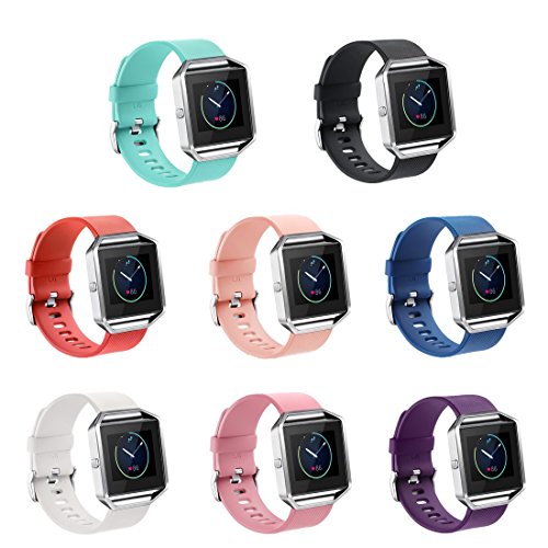 GinCoband Fitbit Blaze Replacement Bands - 8 Color Set