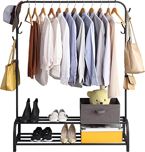 GISSAR Clothes Rack With Shelves