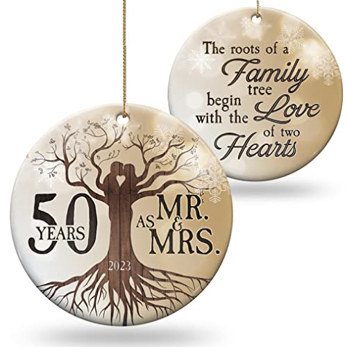 Giveena 50th Wedding Anniversary Ornament