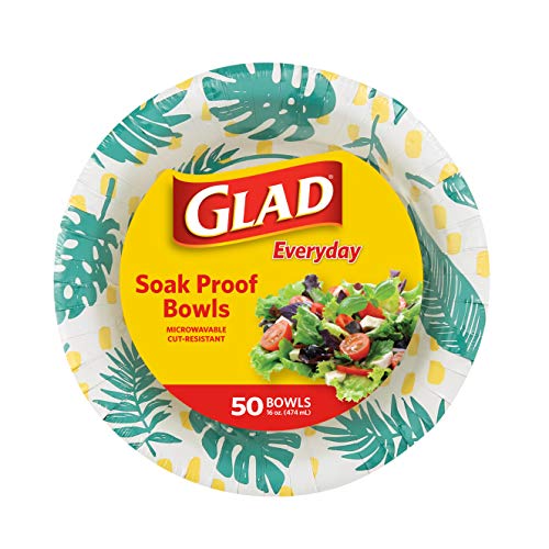 Glad Disposable Heavy Duty Paper Bowls