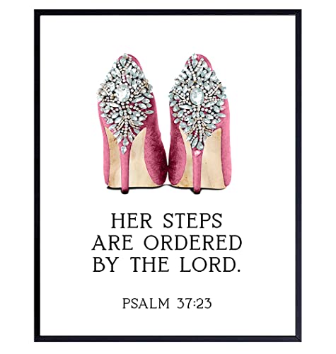 Glam Religious Bible Verse Wall Art