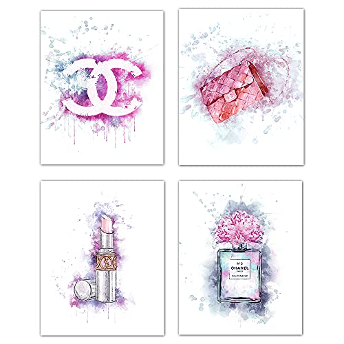 Glam Wall Art Decor Prints - Chanel Pink Wall Decor