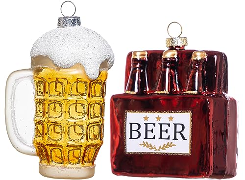 Glass Beer Ornaments for Christmas Tree