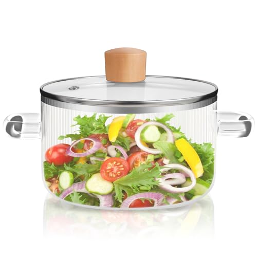Glass Cooking Pot with Lid