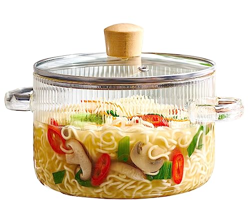 Glass Cooking Pot with Lid - Versatile and Stylish