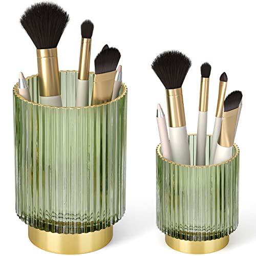 Glass Makeup Brush Holder Organizer