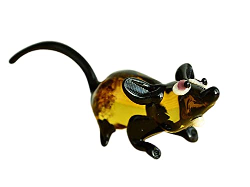 Glass Mouse Figures Sculpture Mouse Rat Figurines Mice Animals Mouse Figures Gift Artglass Blown Art Statue Miniature Statue