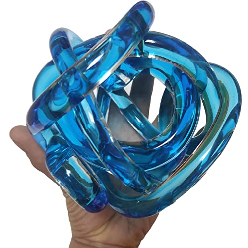 Glass Orb Decor Ball Glass Knot