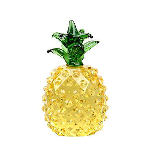 Glass Pineapple Figurine Paperweight