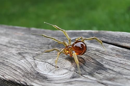 Glass Spider Mini Sculpture for Arachnid Lovers