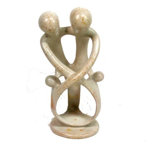 Global Crafts Soapstone Family Sculpture