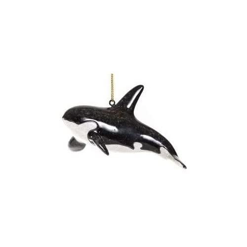 Globe Imports Orca Ornament - Beautiful Marine Christmas Decor