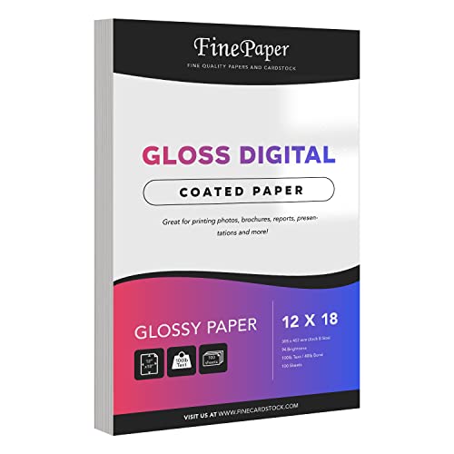 Glossy 100lb Text Paper