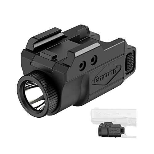 Gmconn 700 Lumen Pistol Light: Compact and Adjustable Rail Mounted Flashlight for Pistols