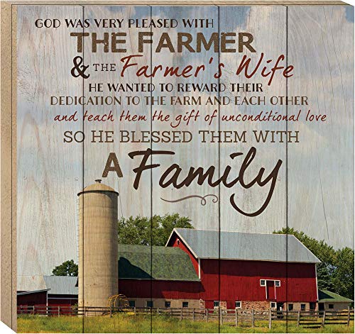 God Made a Farmer Wall Art Sign Plaque