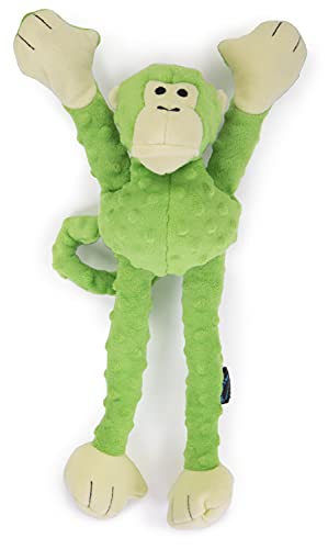 goDog Crazy Tugs Monkey Plush Tug Dog Toy