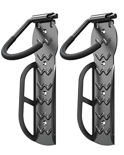GOFORWILD Bike Rack Wall Mount - Heavy-Duty Vertical Bike Hangers for Garage - Holds Up to 60 lb (2 Pack)