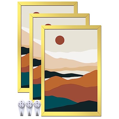 Gold 11x17 Picture Frame Set of 3
