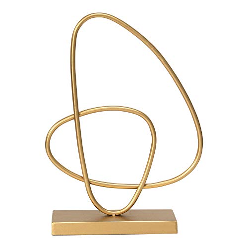 Gold Abstract Tabletop Sculpture