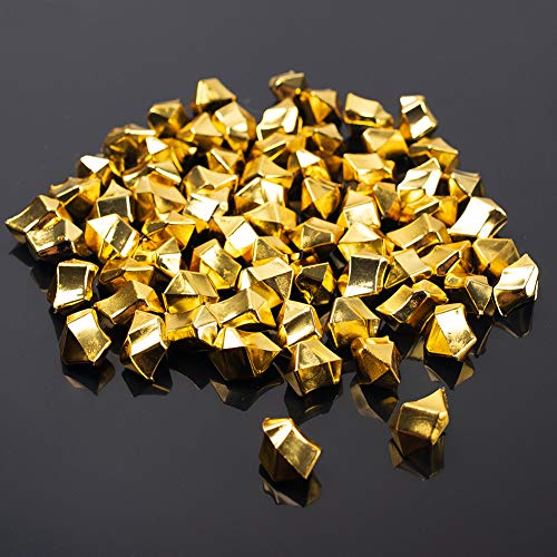 Gold Acrylic Ice Fake Plastic Gold Nuggets