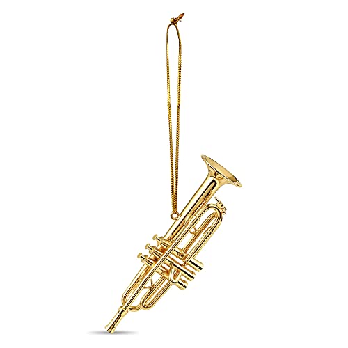 Gold Brass Trumpet Ornament Decoration