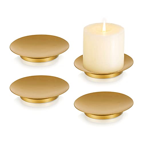 Gold Candle Holders for Pillar Candles