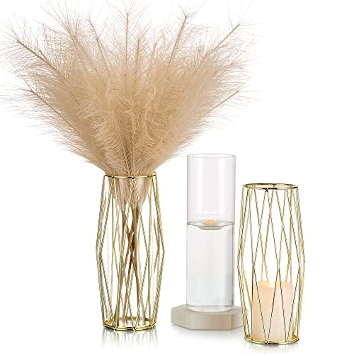 Gold Modern Flower Vases for Centerpieces