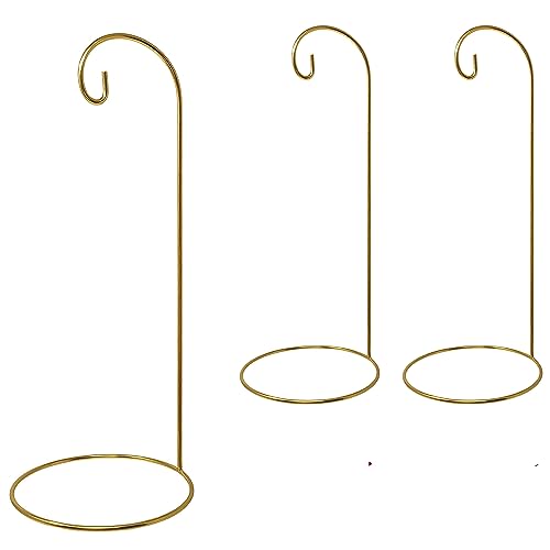 Gold Ornament Stands - Set of 3