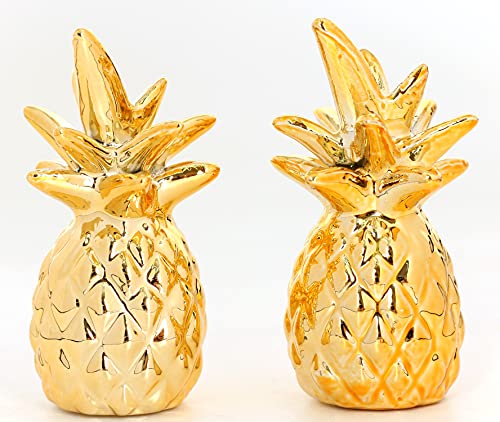 Gold Pineapple Statues Home Decor