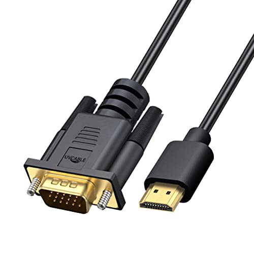 Gold-Plated HDMI to VGA Monitor Cable Adapter