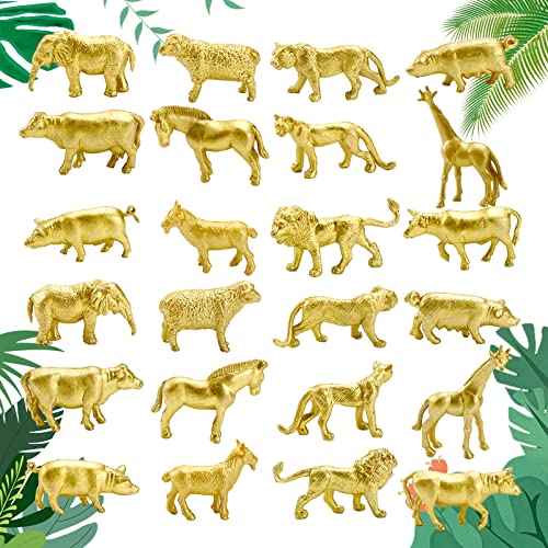 Gold Safari Animal Figures