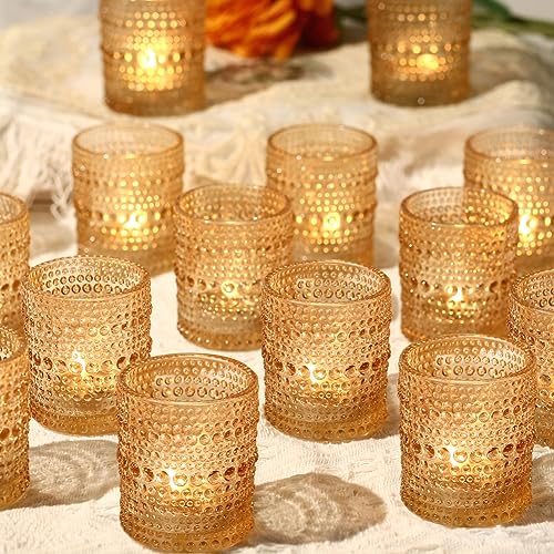 Gold Votive Candle Holders for Table Centerpieces