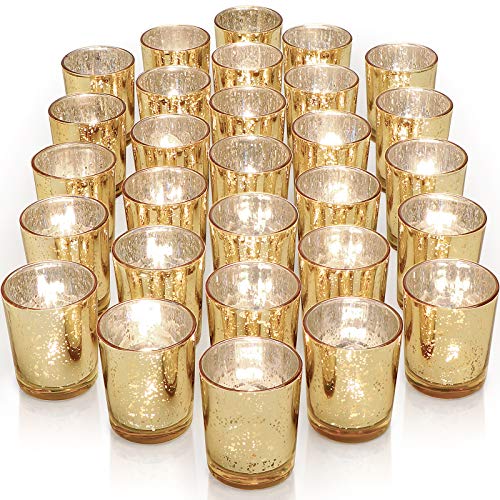 Gold Votive Candle Holders Set of 36
